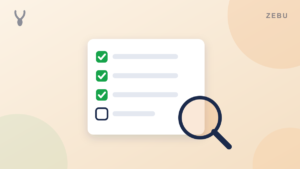 Illustration of a checklist being reviewed with a magnifying glass