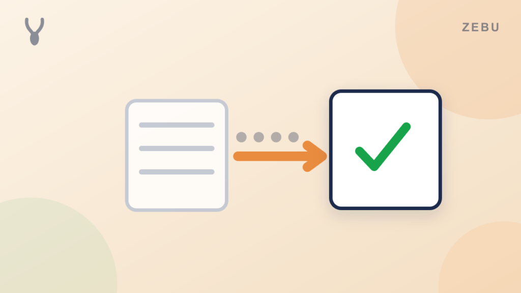 Illustration of data moving from an old system into a new one